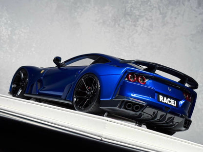 Davis & Giovanni 1/18 Ferrari 812 N-Largo Candy Blue Resin Model Limited 8