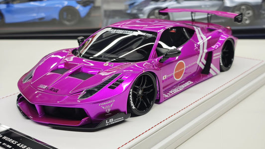 IVY 1/18 Ferrari 458 LBWK 458GT Resin Model – Battle Purple (Limited 66)