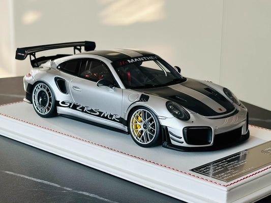 Davis & Giovanni 1/18 Porsche 911 GT2 RS MR 991 GT Silver Weissach Silver Wheels