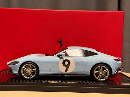 BBR 1/18 Ferrari Roma · Azzurro Racing No.9 · Limited 20