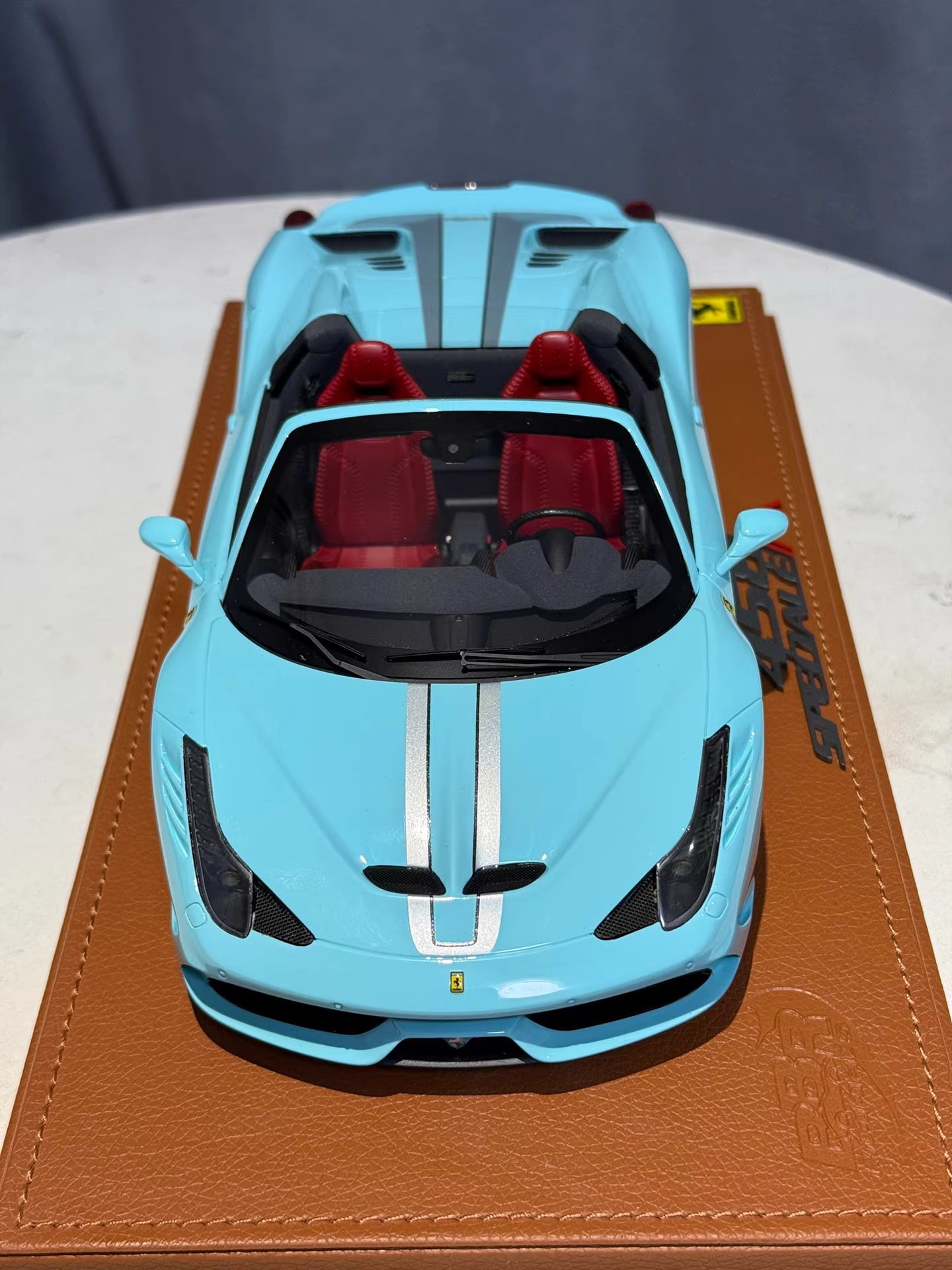BBR 1/18 Ferrari 458 Speciale A · Light Blue
