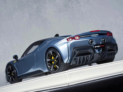 Davis & Giovanni 1/18 Ferrari SF90 Stradale Ice Blue Resin Model Limited 5