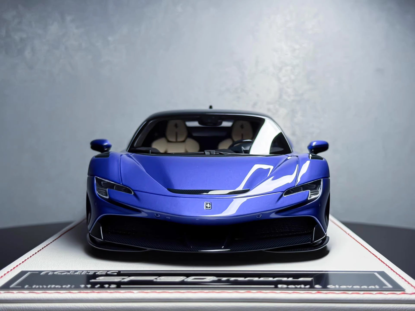 Davis & Giovanni 1/18 Ferrari SF90 Stradale Purple Novitec Spec Resin Model Limited 12