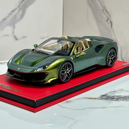 MR Collection 1/18 Ferrari 488 Pista Spider Chameleon Green Limited 01/03 Resin