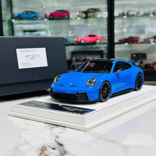 Davis&Giovanni 1/18 Porsche 911 GT3 (992) Shark Blue Limited 40 Resin