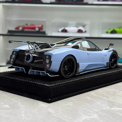 HH 1:18 Pagani Zonda 760 (Zonda Specials) Hardtop Resin Model · Baby Blue/Carbon Tricolore