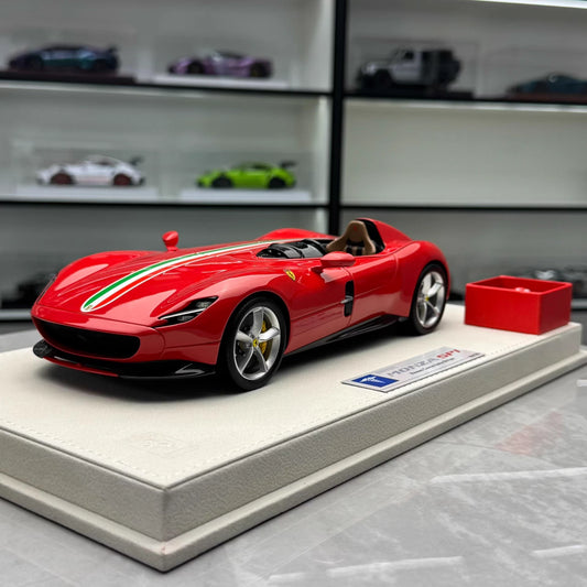 Hermes Collection 1/18 Ferrari Monza SP1 Resin Model Car – Rosso Tricolore