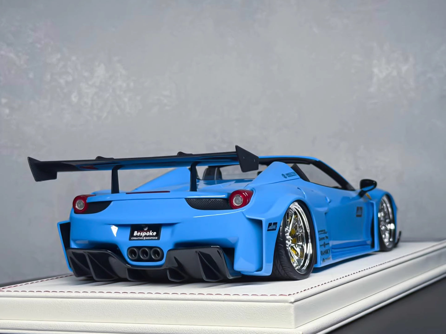 Davis & Giovanni 1/18 Ferrari 458 GT Liberty Walk Sky Blue Resin Model Limited 10