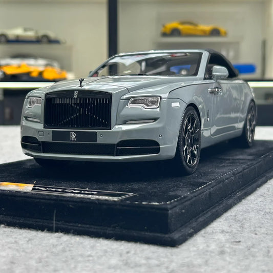 HH 1:18 Rolls-Royce Dawn Black Badge Limited Collectible Model · Silver Grey · Convertible