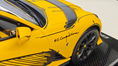 MR 1/18 Ferrari 812 Competizione Resin Model – Yellow Sketch “Art Car” (Limited 99) FE033SE