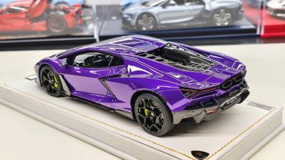 MR Collection Models 1/18 Lamborghini Revuelto Pigeon Purple Limited 25