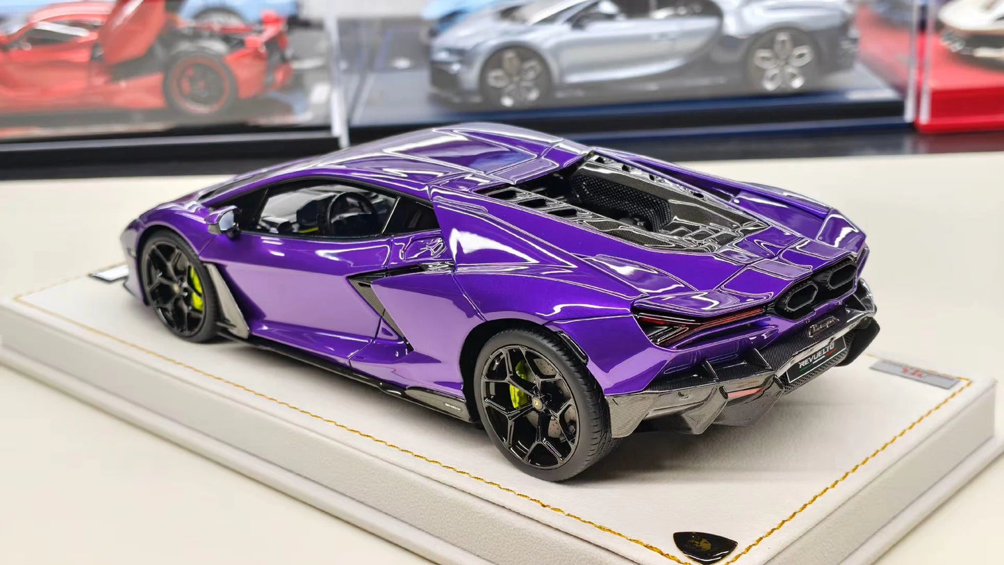 MR 1/18 Lamborghini Revuelto Resin Model – Viola Pasifae Special Edition (Limited 25)