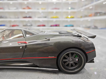 Almost Real 1/18 Pagani Zonda Cinque Exposed Carbon Diecast Model