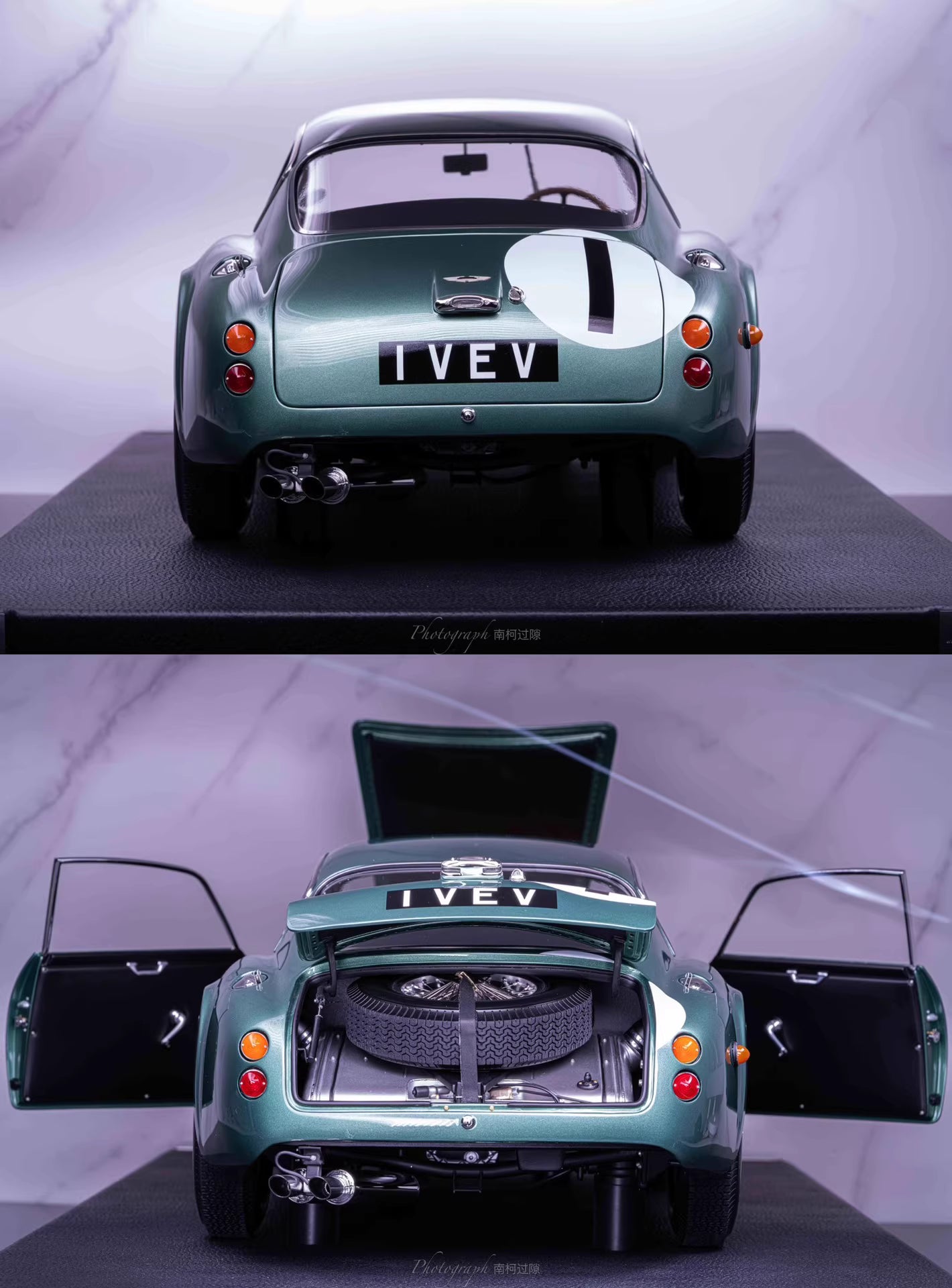 Amalgam 1/8 Aston Martin DB4 GT Zagato – 1961 1 VEV Le Mans Version | Air Shipping from China