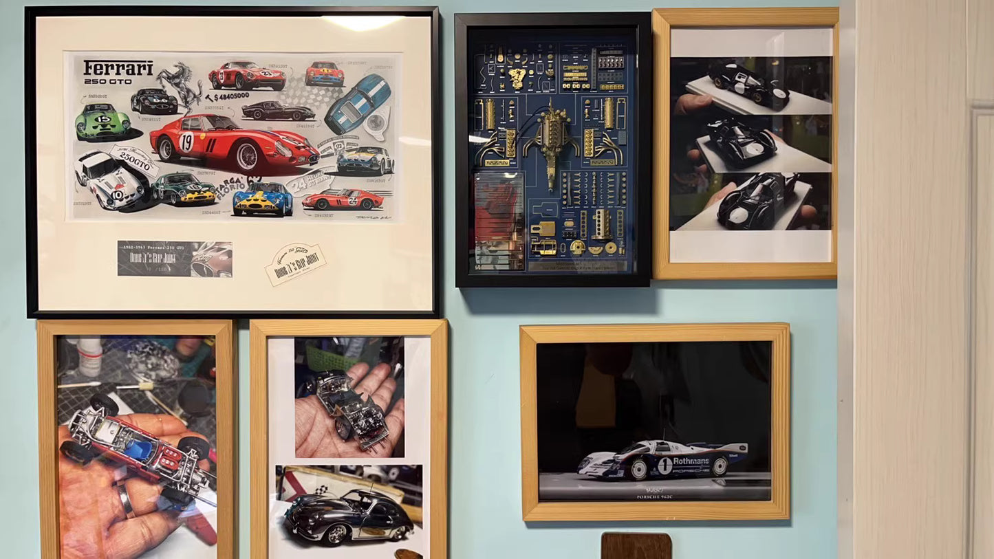 MARTISAN 1/18 Ferrari 250 GTO V12 Engine Brass Parts Display Board | Air Shipping from China