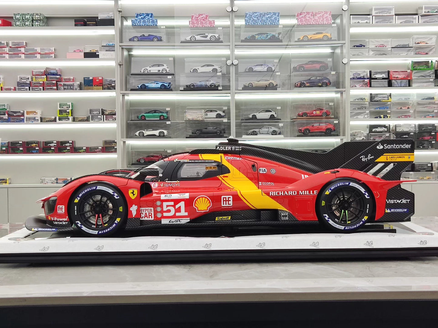 Amalgam 1/8 Ferrari 499P – 2023 Le Mans Champion Hypercar Model | Air Shipping from China