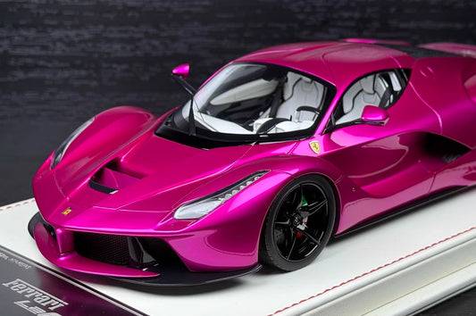 Davis & Giovanni 1/18 Ferrari LaFerrari Chrome Flash Pink Resin Model Limited 3