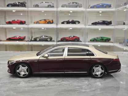 Almost Real 1/18 Mercedes-Maybach S680 Two-Tone Kalahari Gold Diecast Model