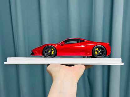 Davis & Giovanni 1/18 Ferrari 458 Speciale Rosso Red Black Stripes Black Wheels Limited 20 pcs