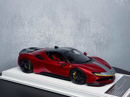 Davis & Giovanni 1/18 Ferrari SF90 Stradale Candy Metallic Red Resin Model Limited 6