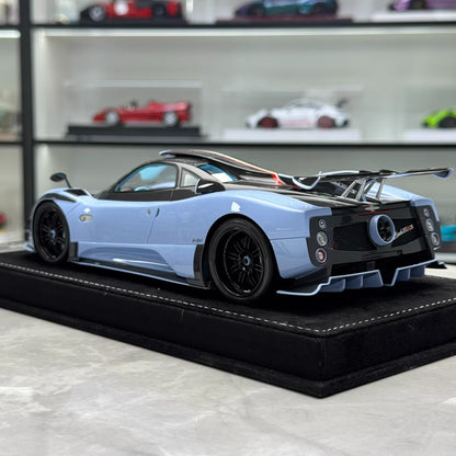HH 1:18 Pagani Zonda 760 (Zonda Specials) Hardtop Resin Model · Baby Blue/Carbon Tricolore