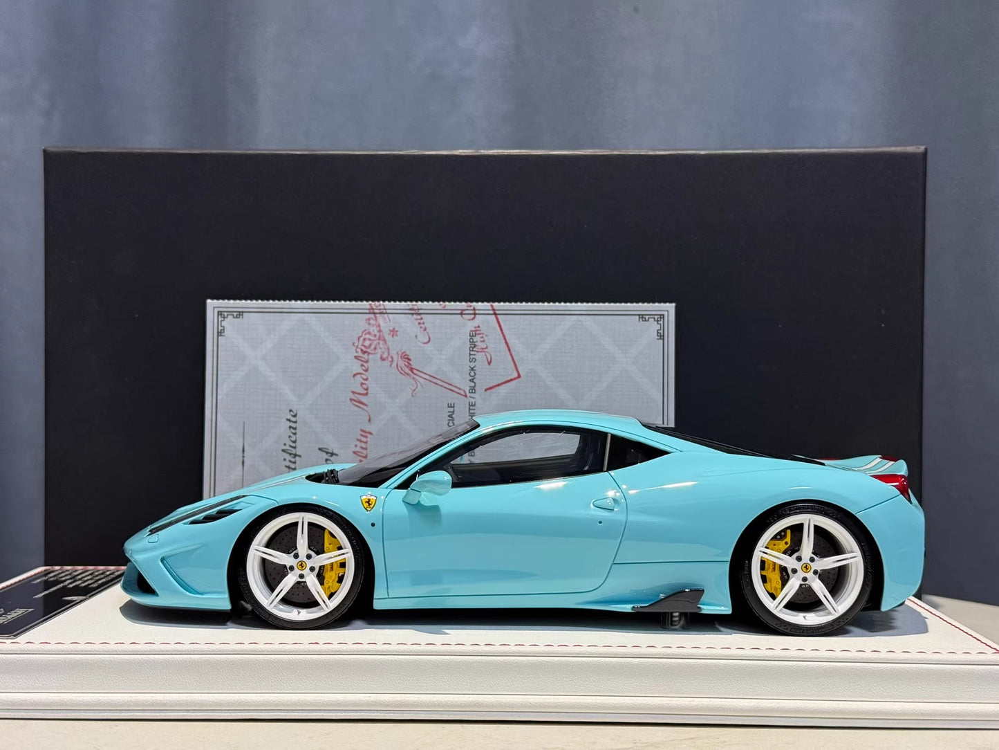 Davis & Giovanni 1/18 Ferrari 458 Speciale · Azzurro Blue · Limited 20