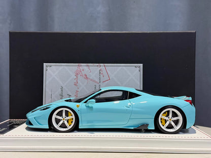 Davis & Giovanni 1/18 Ferrari 458 Speciale · Azzurro Blue · Limited 20