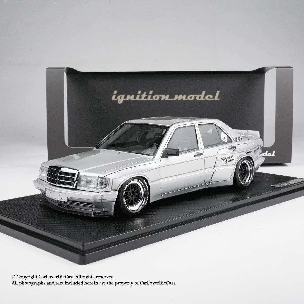 Ignition Model 1/18 PANDEM 190 Silver Resin Model Car IG3770