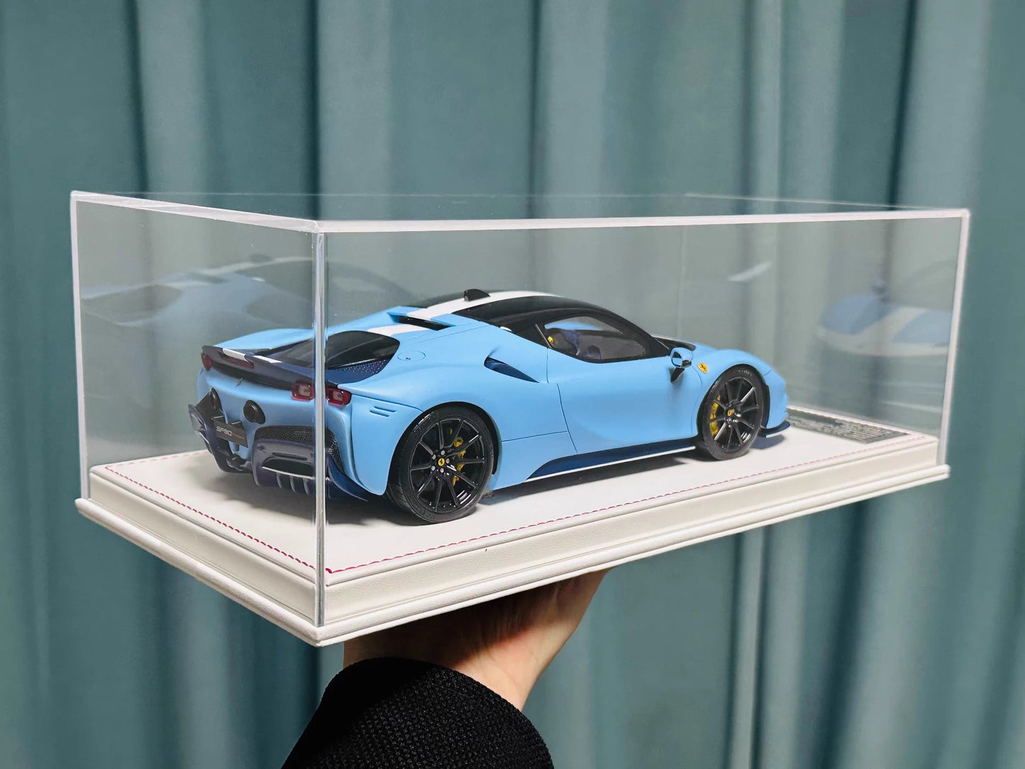 Davis & Giovanni 1/18 Ferrari SF90 Stradale Matte La Plata Blue | Limited 6