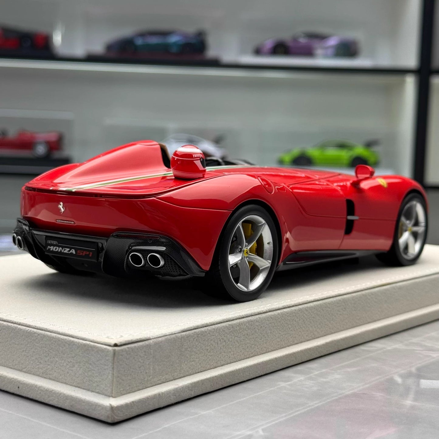 Hermes Collection 1/18 Ferrari Monza SP1 Resin Model Car – Rosso Tricolore