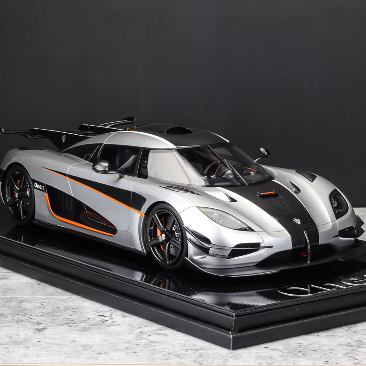 Frontiart 1/12 Koenigsegg One:1 Silver Resin Model Limited 199 F088-01