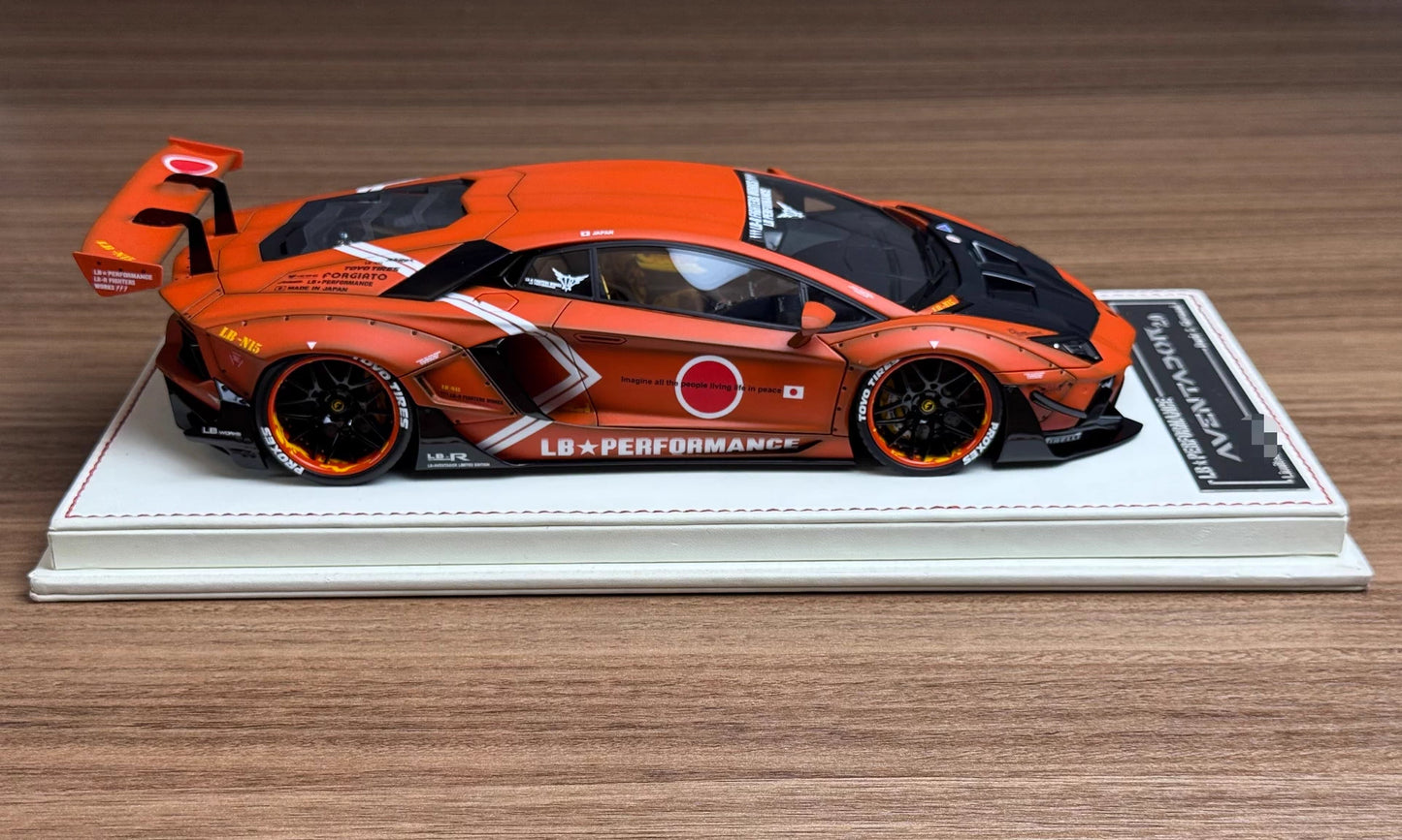 Davis & Giovanni 1/18 Lamborghini LBWK Aventador 2.0 “Zaku” Orange — Limited 30