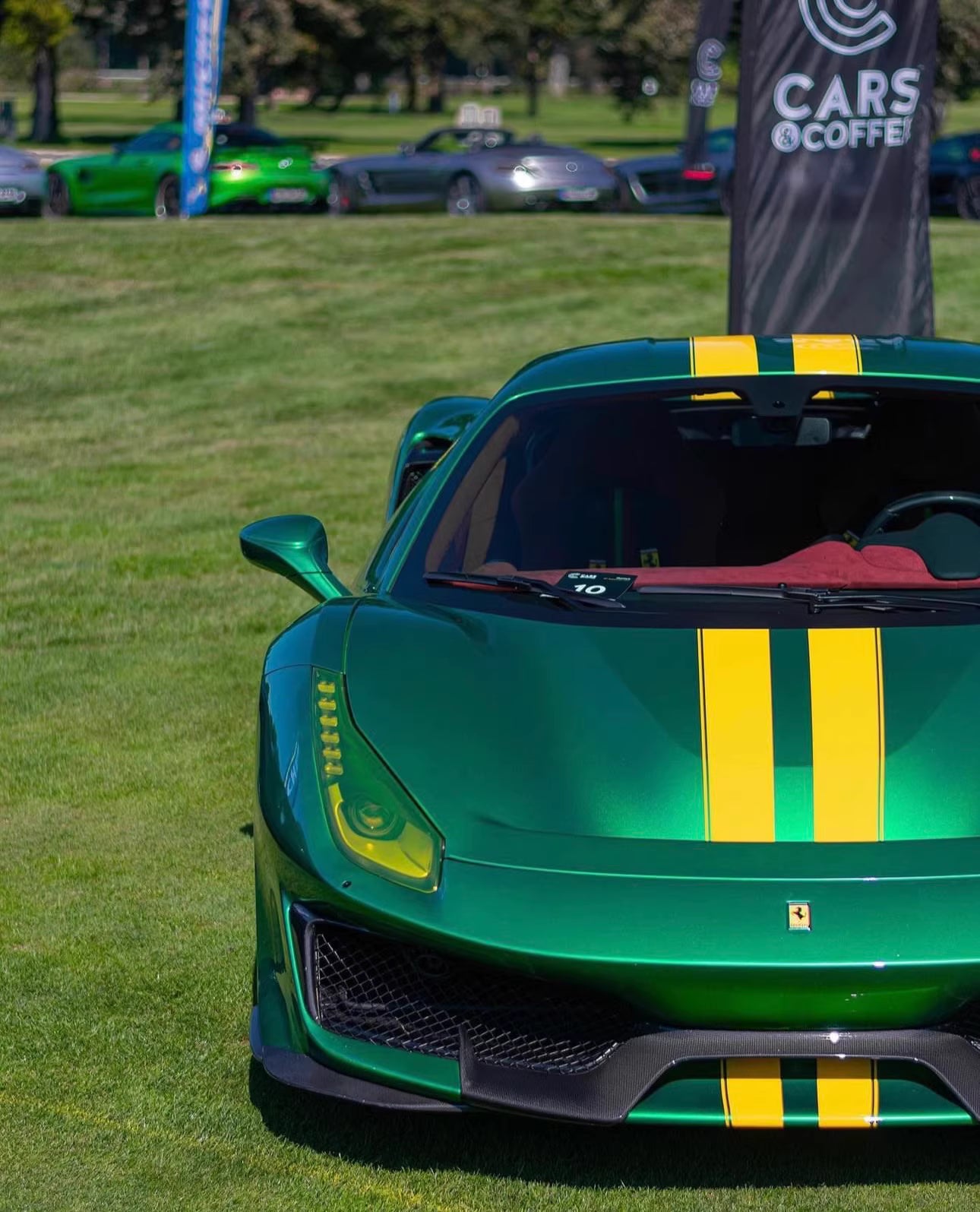 Davis & Giovanni 1/18 Ferrari 488 Pista Emerald Green Resin Model Limited 40