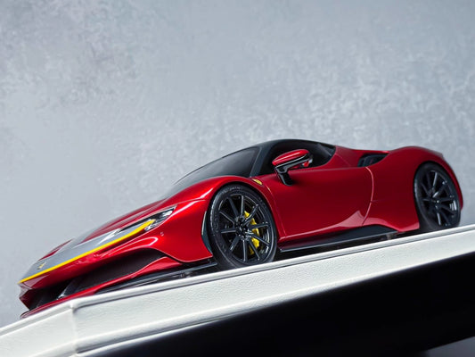 Davis & Giovanni 1/18 Ferrari SF90 Stradale Candy Metallic Red Resin Model Limited 6