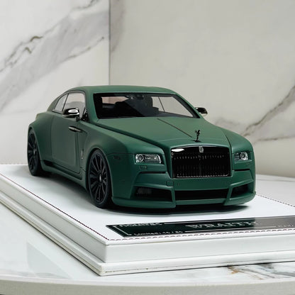 Davis & Giovanni 1/18 Rolls-Royce Wraith Matte Green Resin Model