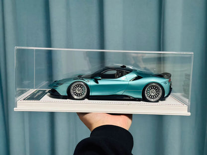 Davis & Giovanni 1/18 Ferrari SF90 Stradale Novitec Metallic Light Green | Limited 15