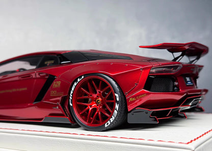 Davis & Giovanni 1/18 Lamborghini Aventador LP700-4 Liberty Walk Red Carbon Limited 10