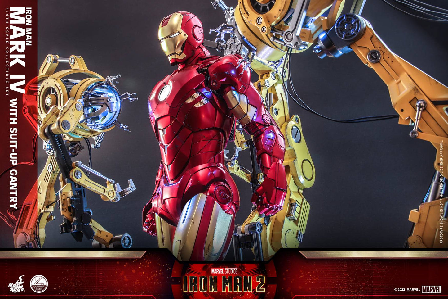 Hot Toys 1/4 Iron Man Mark IV with Suit-Up Gantry Collectible Set QS021