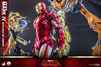 Hot Toys 1/4 Iron Man Mark IV with Suit-Up Gantry Collectible Set QS021