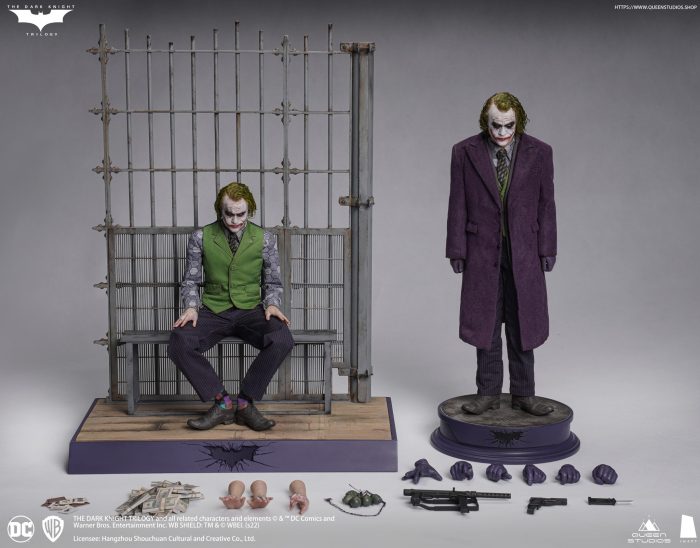 INART 1/6 The Dark Knight The Joker (Heath Ledger) Deluxe 2-Figure Set