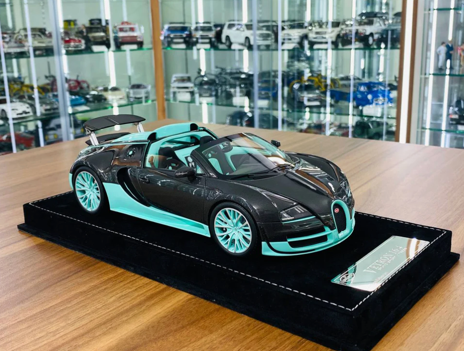 HH Model Bugatti Veyron 16.4 Grand Sport Vitesse Tiffany Carbon 1:18 Limited 10 Edition