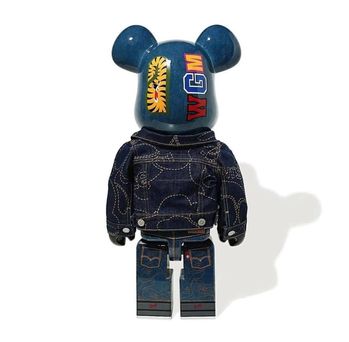 Bearbrick 1000% BAPE × Levi’s Denim Shark Edition | Triple Collaboration | Air Shipping from China