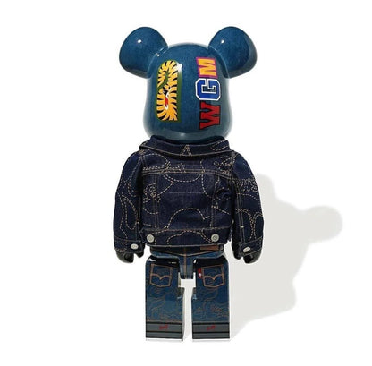 Bearbrick 1000% BAPE × Levi’s Denim Shark Edition | Triple Collaboration | Air Shipping from China