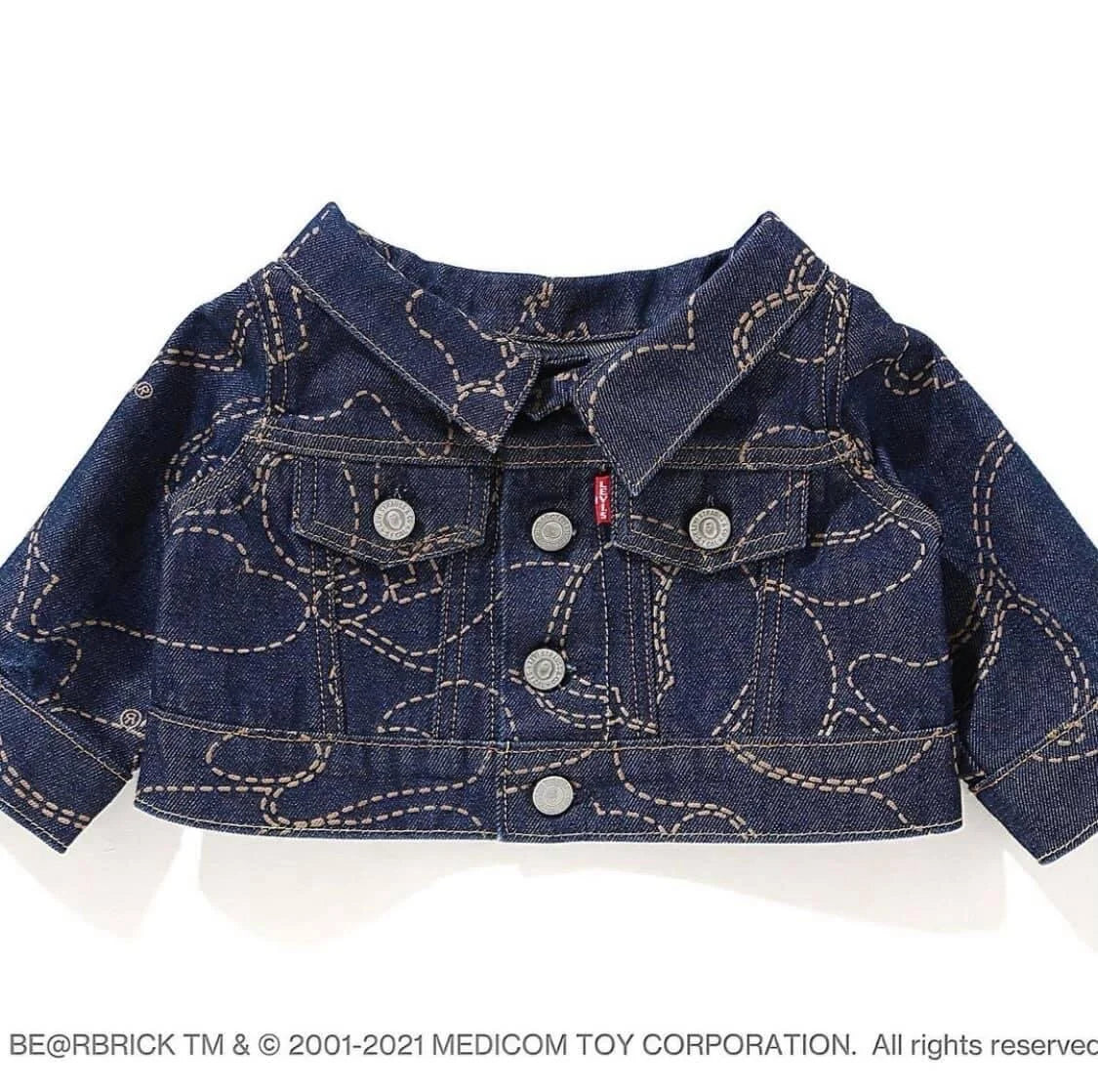 Bearbrick 1000% BAPE × Levi’s Denim Shark Edition | Triple Collaboration | Air Shipping from China