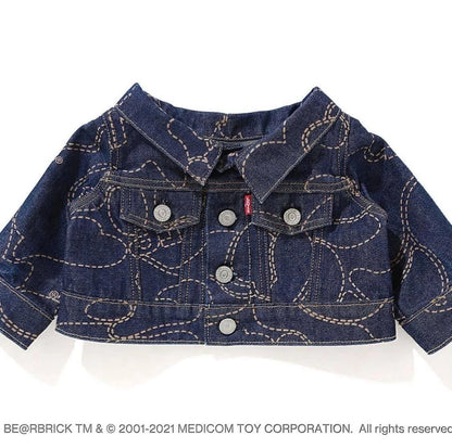 Bearbrick 1000% BAPE × Levi’s Denim Shark Edition | Triple Collaboration | Air Shipping from China