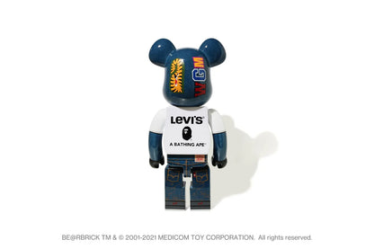 Bearbrick 1000% BAPE × Levi’s Denim Shark Edition | Triple Collaboration | Air Shipping from China