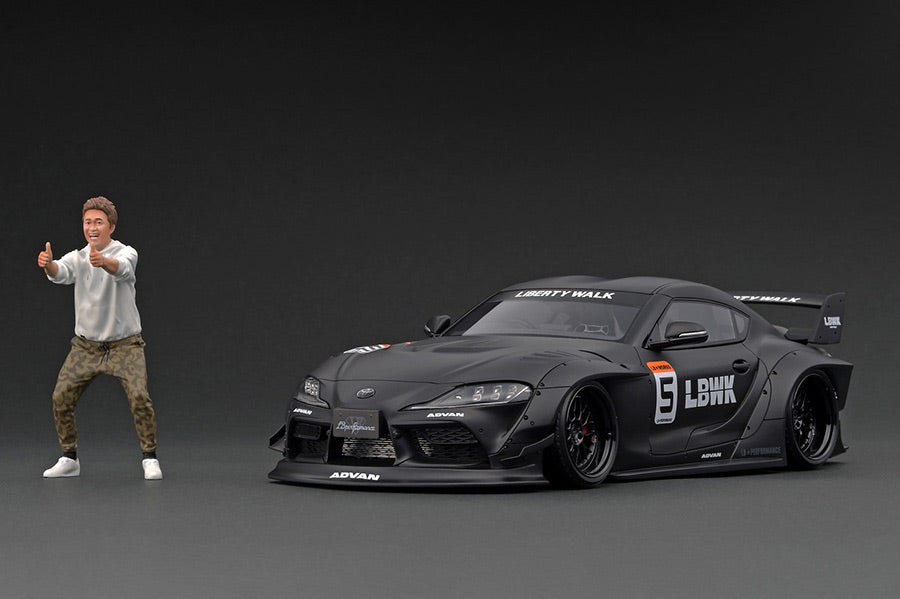 Ignition Model 1/18 LB-WORKS Toyota Supra (A90) Matte Black Resin IG2652