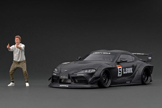 Ignition Model 1/18 LB-WORKS Toyota Supra (A90) Matte Black Resin IG2652