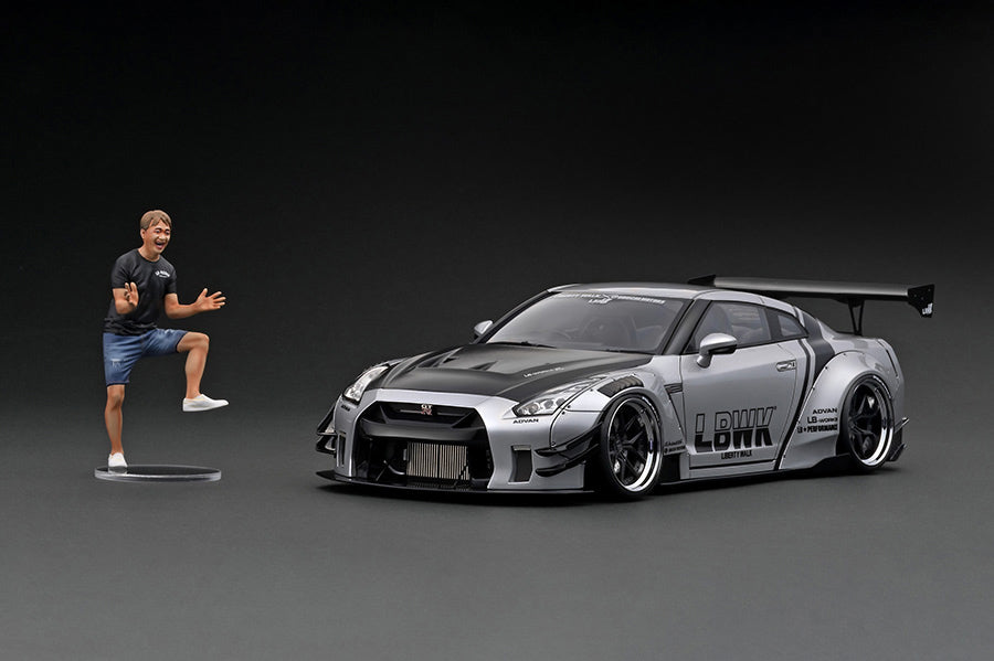 Ignition Model 1/18 LB-Works Nissan GT-R R35 Type 2 Silver IG2343