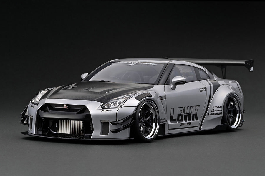 Ignition Model 1/18 LB-Works Nissan GT-R R35 Type 2 Silver IG2343